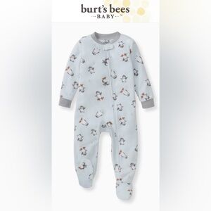 Burt’s Bees Baby Penguin Print Footie Pajamas